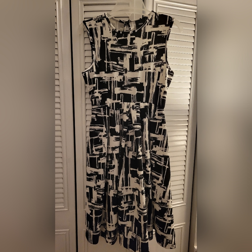 ASOS Maternity Black & White Sleeveless Dress